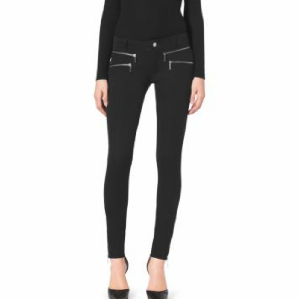 Michael Kors Zip Pocket Stretch Twill Skinny Sz 0